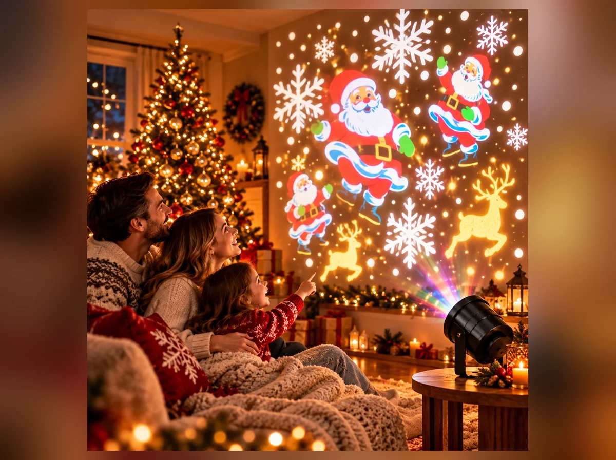 Holiday Prism™ Indoor & Outdoor Animated LED Holiday Projector Lamp Everyday Experience